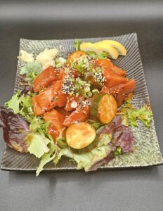 Spicy Salmon Sashimi